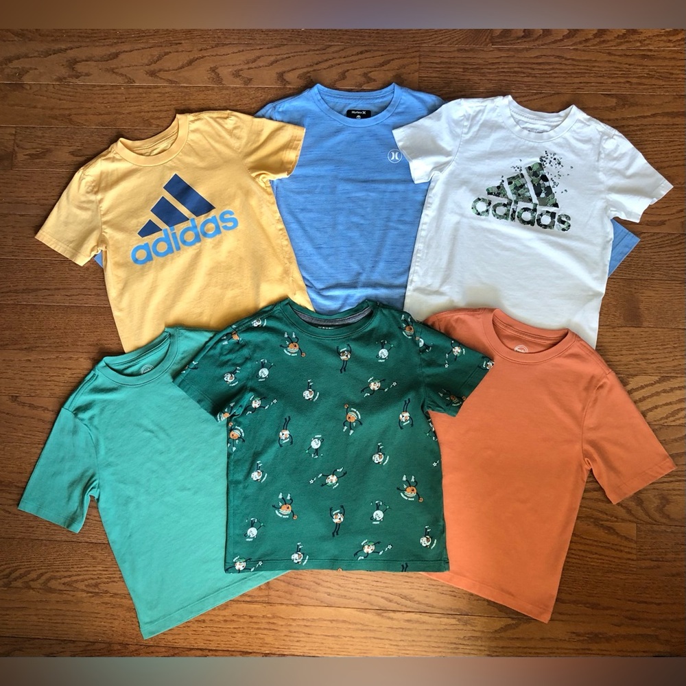 Little Boys size 6 shirt lot- 1 long sleeve & 5 short sleeve